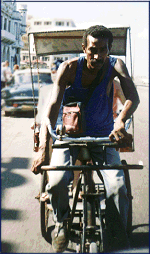 Cykeltaxi i La Habana, Cuba